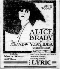 The New York Idea poster