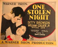 One Stolen Night poster