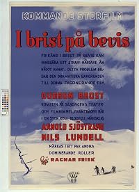 I brist på bevis poster