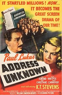 Address Unknown poster