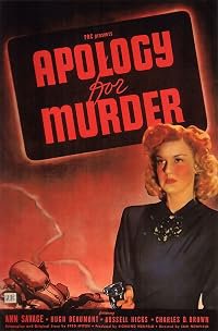 Apology for Murder poster