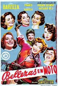 Bellezze in moto-scooter poster