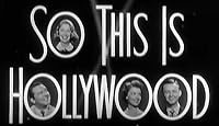 So This Is Hollywood poster