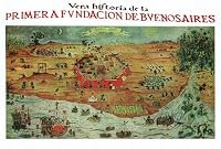 La primera fundación de Buenos Aires poster