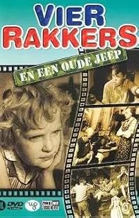 Vier Rakkers en een oude jeep poster