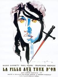 La fille aux yeux d'or poster