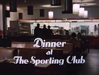 Dinner at the Sporting Club poster