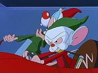 A Pinky and the Brain Christmas poster