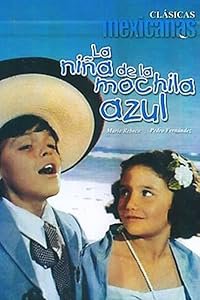La niña de la mochila azul poster