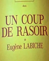 Un coup de rasoir poster