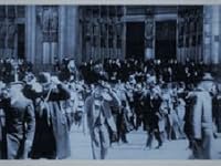 Cologne: sortie de la cathédrale poster