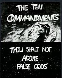 The Ten Commandments Number 1: Thou Shalt Not Adore False Gods poster