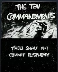 The Ten Commandments Number 2: Thou Shalt Not Commit Blasphemy poster