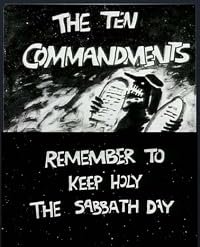The Ten Commandments Number 3: Remember to Keep Holy the Sabbath Day poster
