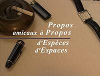Propos amicaux à propos d'espèces d'espaces poster