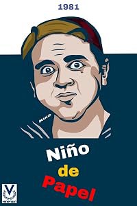 Niño de papel poster