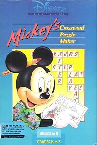 Mickey's Crossword Puzzle Maker poster
