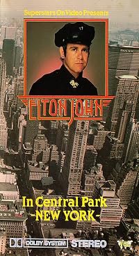 Elton John in Central Park New York poster