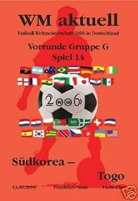 Group G: South Korea vs Togo poster